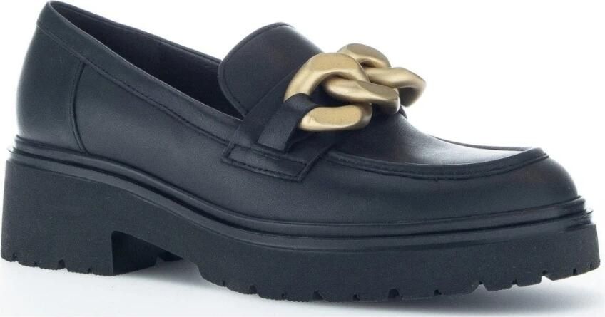 Gabor Zwart Gouden Matte Gesloten Loafers - Foto 2