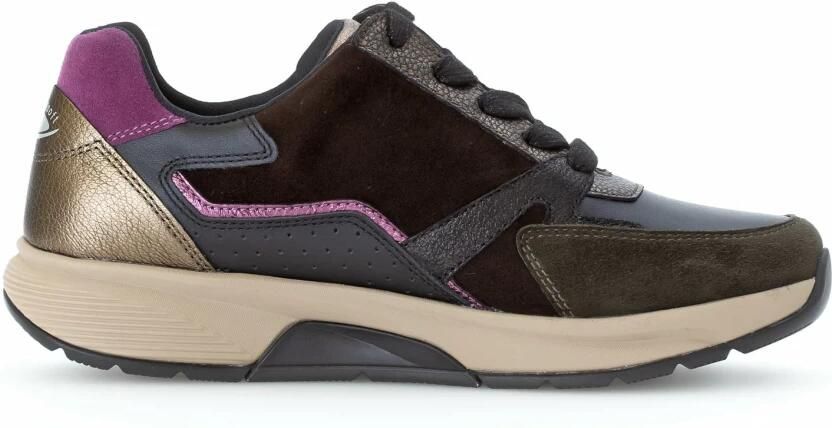 Gabor rollingsoft sensitive 56.878.63 dames rollende wandelsneaker zwart - Foto 5