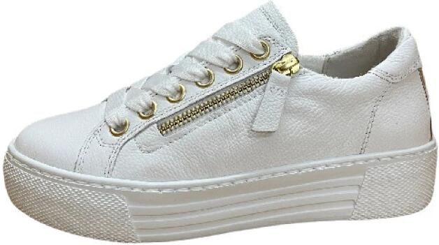 Gabor Witte Gouden Sneakers van geperst leer Multicolor Dames - Foto 8