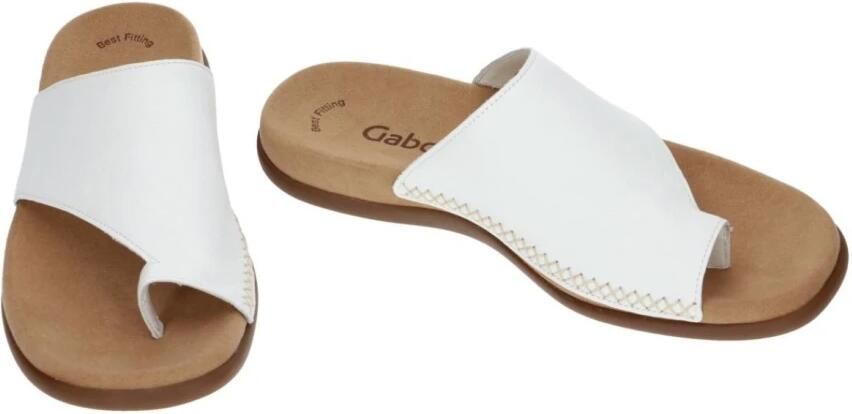 Gabor Teenslippers sleehak zomerschoen dianette met contrastkleurig borduursel - Foto 5