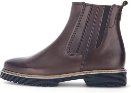 Gabor Elegante Leren Enkellaars met Luchtkamer Zool Bruin Dames - Foto 2