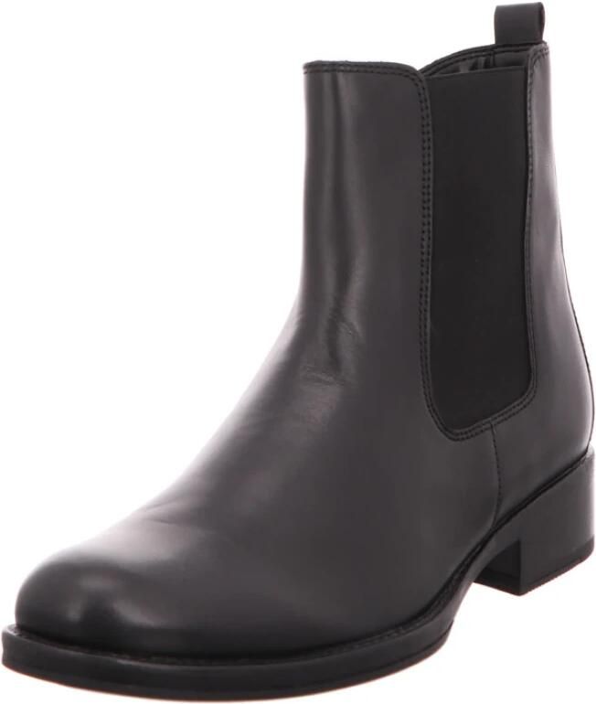 Gabor Moderne Chelsea Boots van glad leer Black Dames