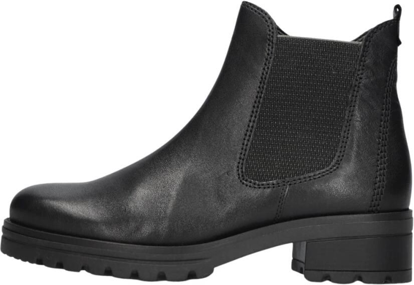 Gabor Moderne Chelsea Leren Enkellaarzen Black Dames - Foto 3