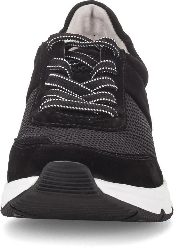 Gabor Rollingsoft Sneakers met sleehak vrijetijdsschoen lage schoen veterschoen logo op de hiel - Foto 3