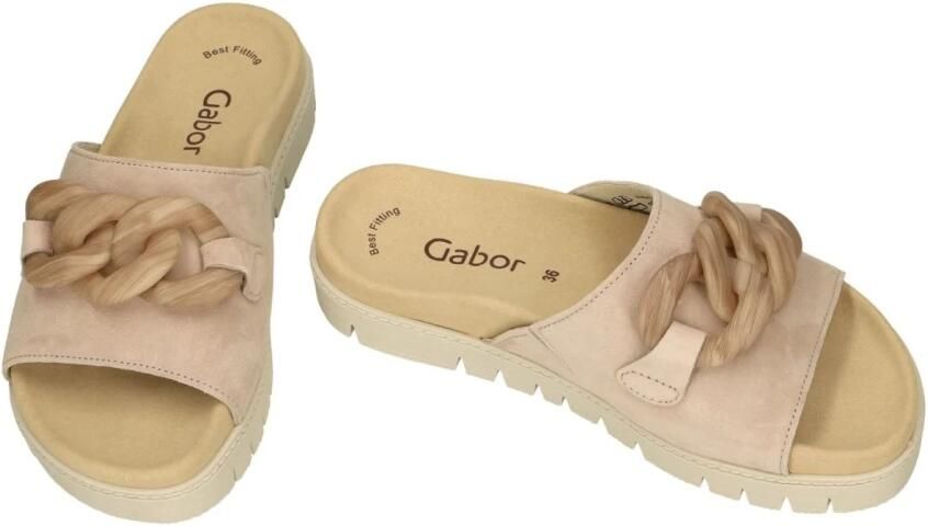Gabor -Dames oud roze slippers & muiltjes - Foto 3