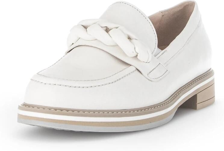 Gabor Comfortabele leren loafer voor dames White - Foto 3