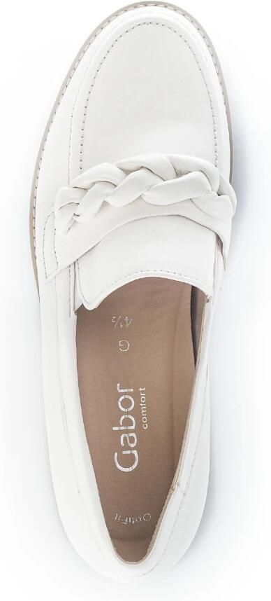 Gabor Comfortabele leren loafer voor dames White - Foto 5