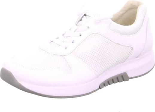 Gabor Rollingsoft Sneakers met sleehak met label aan de hiel vrijetijdsschoen lage schoen veterschoen