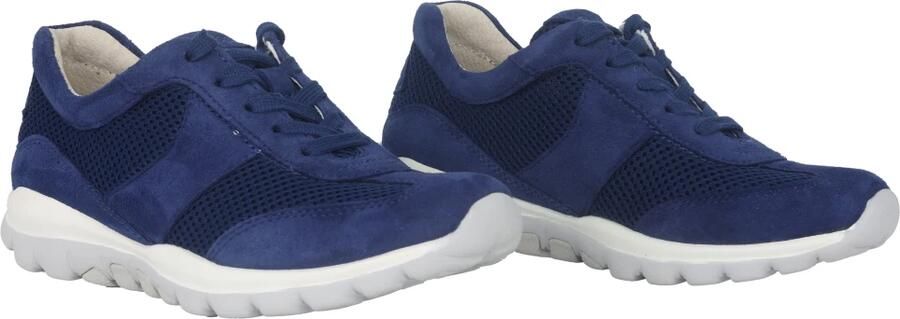 Gabor rollingsoft sensitive 66.966.36 dames rollende wandelsneaker blauw