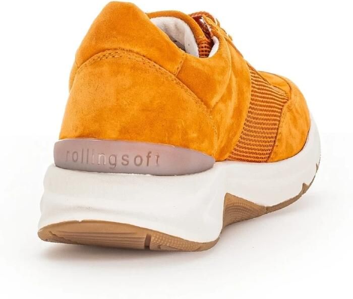 Gabor rollingsoft sensitive 46.897.31 dames rollende wandelsneaker oranje - Foto 3
