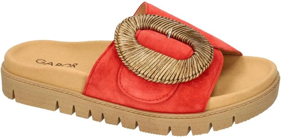 Gabor -Dames rood slippers & muiltjes - Foto 2