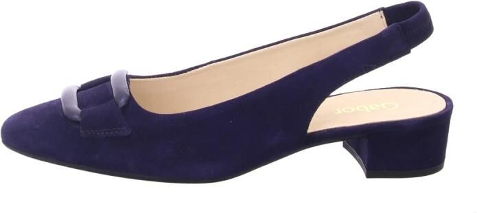 Gabor Slingback pumps Blokhak feestelijke schoen trouwschoen met elastische bandjes - Foto 2