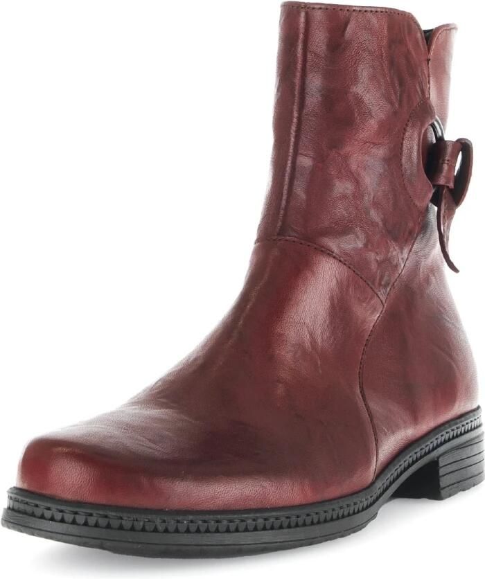 Gabor Elegante Rode Leren Enkelboot