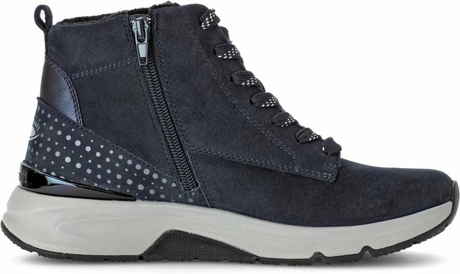 Gabor Rollingsoft Veterschoenen sleehak vrijetijdsschoen high-top sneaker label op de hiel