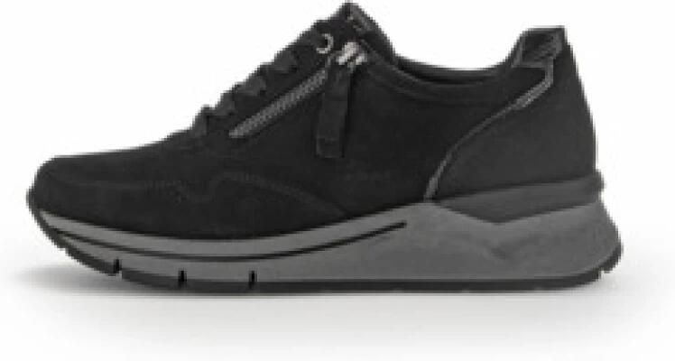 Gabor Zwarte Suède Sneakers voor Dames Black Heren - Foto 5