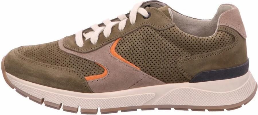GABOR Sneakers laag aardetinten olijfgroen neonoranje - Foto 2