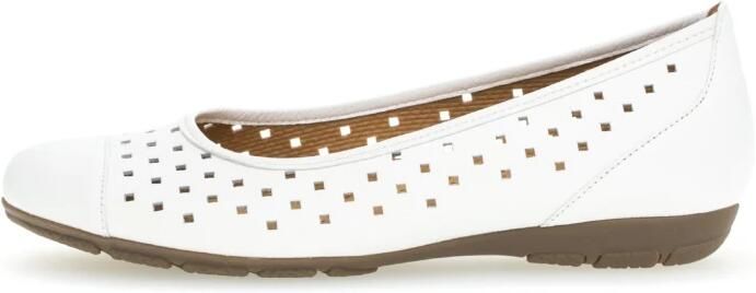 Gabor Dames Hovercraft Ballerina Schoenen White Dames - Foto 6