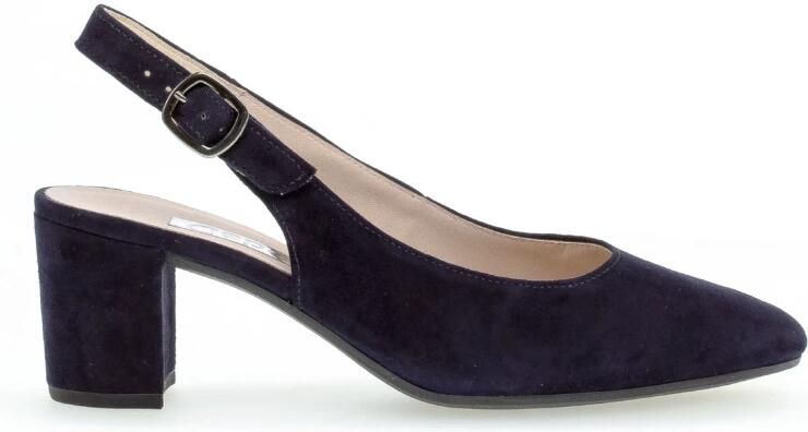 Gabor Marineblauwe suède pumps met achterband Blue Dames - Foto 2