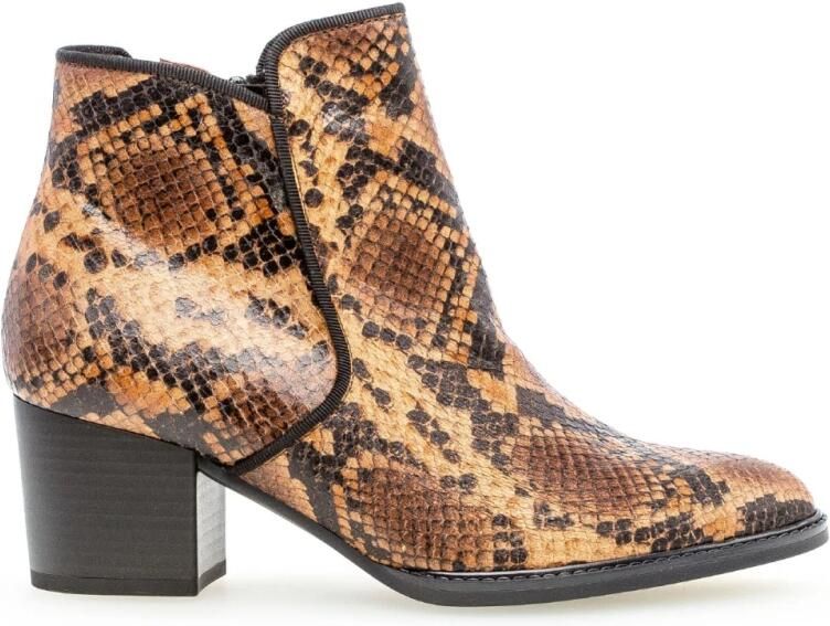 Gabor Whisky Bruine Reptiel Look Enkellaars Multicolor Dames - Foto 2