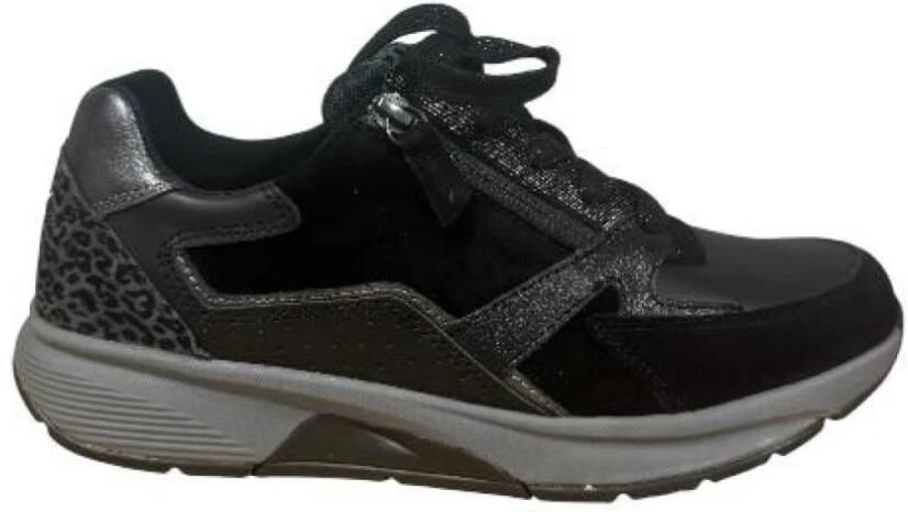Gabor Rollingsoft Sneakers laag 'Rollingsoft' grijs donkergrijs zwart