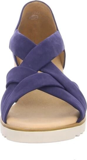 GABOR Sandalen met Hak Dames 782 Maat: 41 Materiaal: Suède Kleur: Donkerblauw - Foto 5