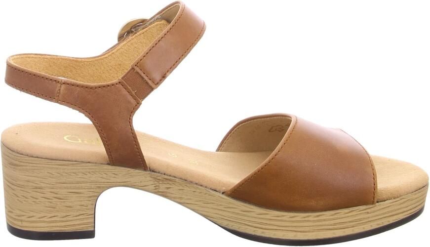 Gabor Sandaaltjes Kreta blokhak zomerschoen sandaal met decoratieve gesp breedte g (wijd)