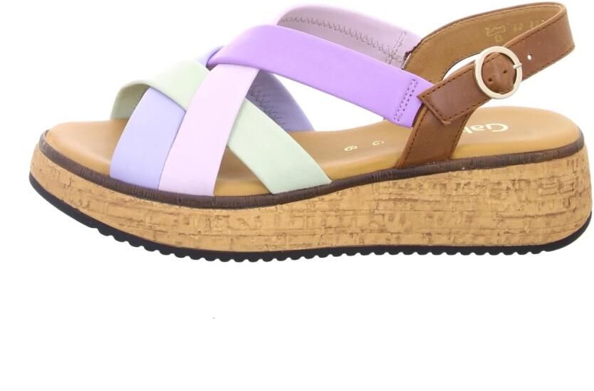 Gabor Keilsandalette mit mehrfarbigen Pastellriemen - Foto 4