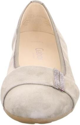 Gabor Beige Nubuck Ballerina's Beige Dames - Foto 3