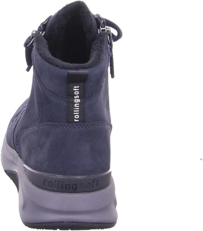 Gabor Rollingsoft Sneakers met sleehak plateau veterschoenen kofmort schoen met uitneembaar voetbed - Foto 4