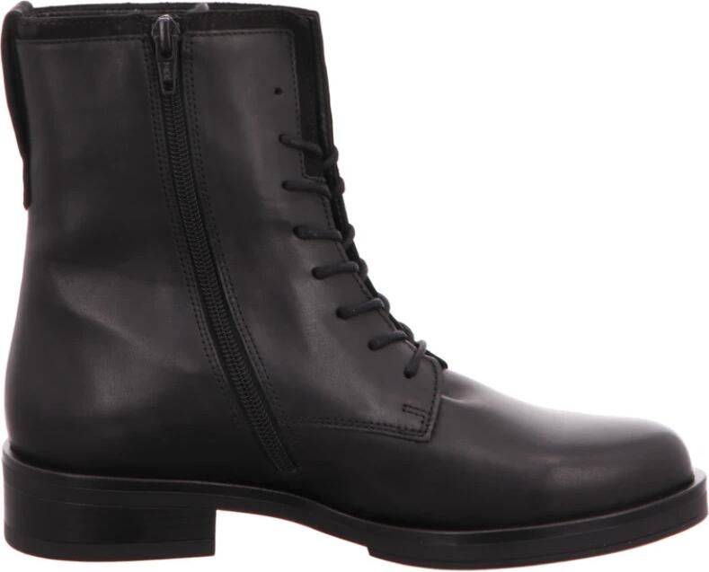 Gabor Zwarte Leren Veterschoenen Black Dames