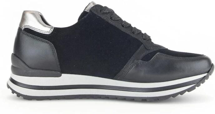 Gabor Sneakers met sleehak Turijn vrijetijdsschoen halfschoen veterschoen gepolsterde schacht h-breedte - Foto 8