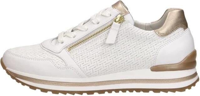 Gabor Sneakers met sleehak Turijn vrijetijdsschoen lage schoen veterschoen met mooie metallic details - Foto 4