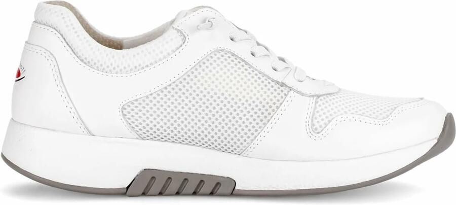 GABOR Veterschoen 'Komfort Schnürschuh Damen 86.946.50 Echtleder in weiß' wit