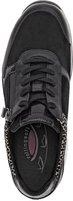 Gabor rollingsoft sensitive 76.977.67 dames rollende wandelsneaker Zwart - Foto 4