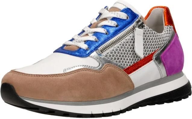 Gabor Sneaker 66.378.87 Wit Blauw Taupe Multi Wijdte H - Foto 2