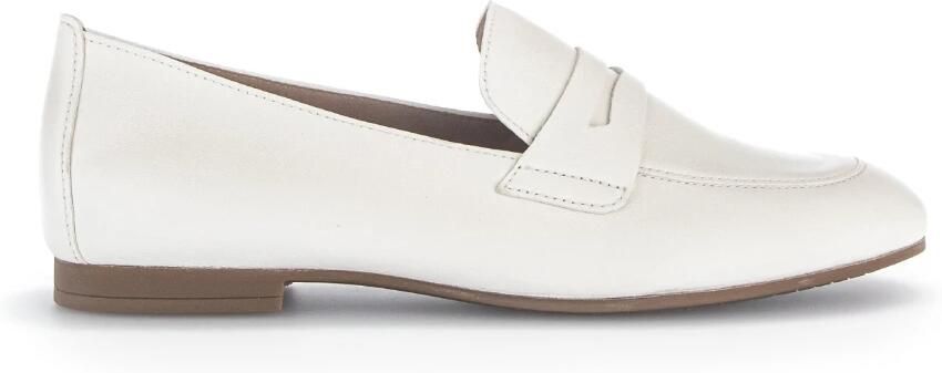Gabor Klassieke witte instappers White Heren