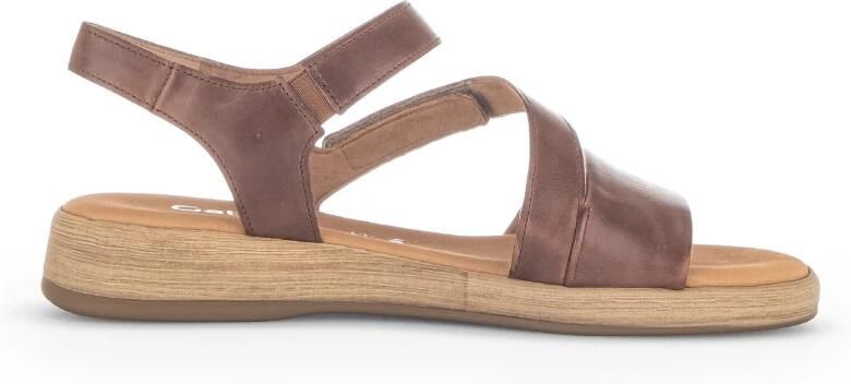 Gabor Moderne Comfortabele Leren Sandalen Brown Dames