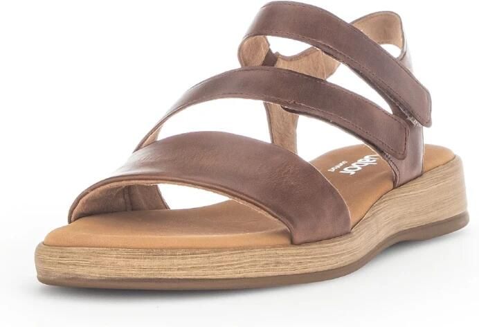 Gabor Moderne Comfortabele Leren Sandalen Brown Dames - Foto 3