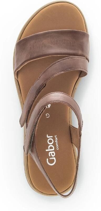 Gabor Moderne Comfortabele Leren Sandalen Brown Dames - Foto 5
