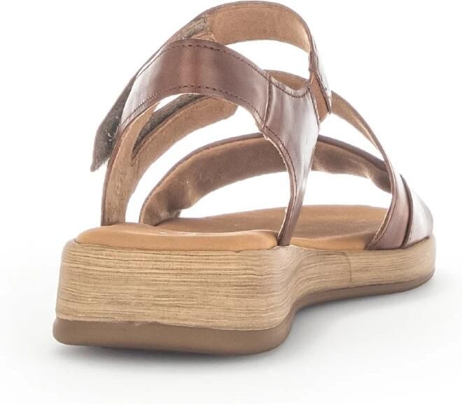 Gabor Moderne Comfortabele Leren Sandalen Brown Dames - Foto 2