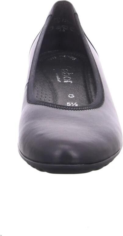 Gabor Klassieke zwarte leren ballerina schoenen Black Dames - Foto 2