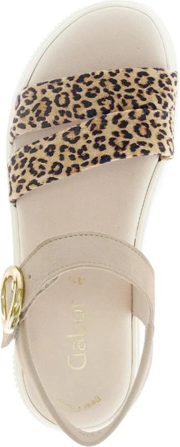 Gabor Luipaardprint Dames Sandaal Bruin