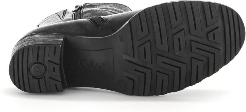 GABOR Enkelboots Dames 801.4 Maat: 37 Materiaal: Leer Kleur: Zwart - Foto 4