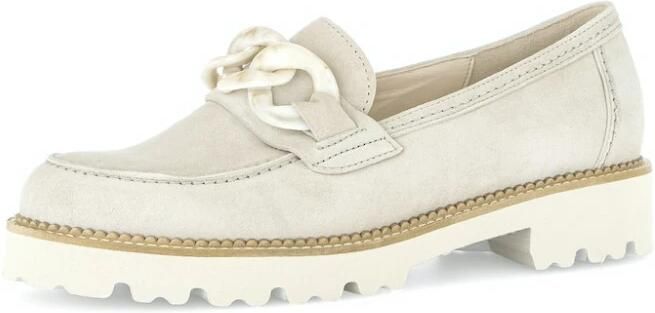 Gabor 45.241.12 Beige nubuck instapper mocassin wijdte F - Foto 2