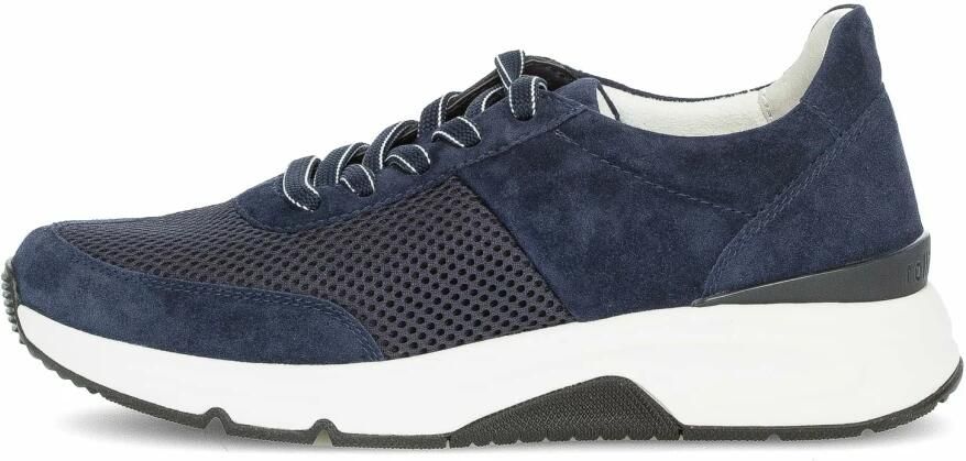 Gabor Rollingsoft Sneakers met sleehak vrijetijdsschoen lage schoen veterschoen logo op de hiel - Foto 4