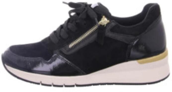 Gabor Zwarte manden in lederen combinatie Black Dames - Foto 2