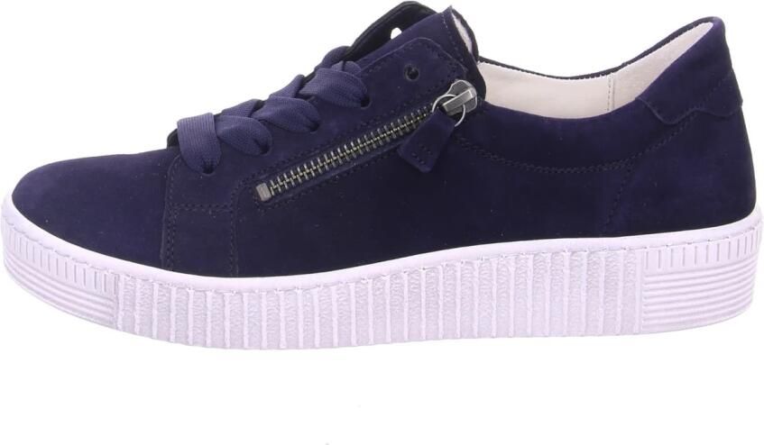 Gabor Plateausneakers met twee ritsen vrijetijdsschoen lage schoen veterschoen