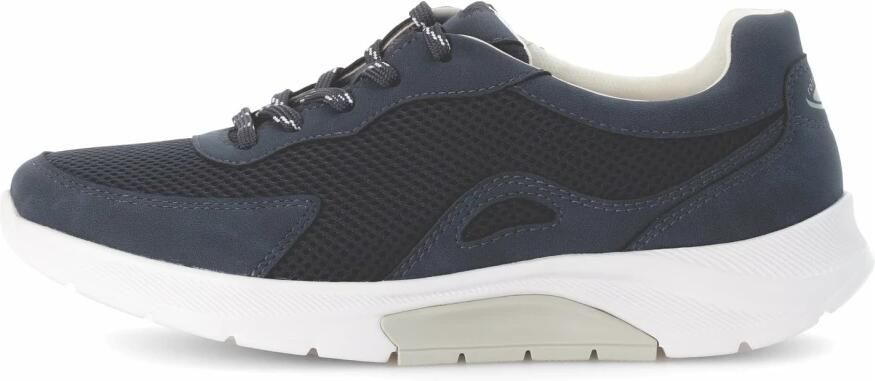 Gabor Rollingsoft Sneakers met sleehak vrijetijdsschoen lage schoen veterschoen met verwisselbaar voetbed