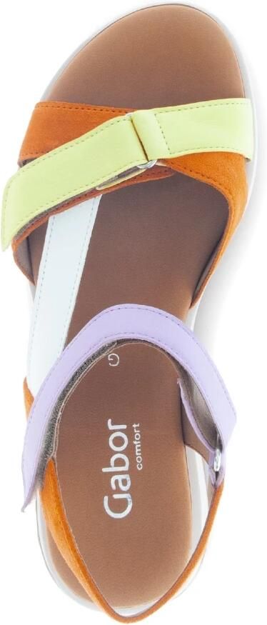 Gabor Multicolour Leren Suède Mix Sandalen
