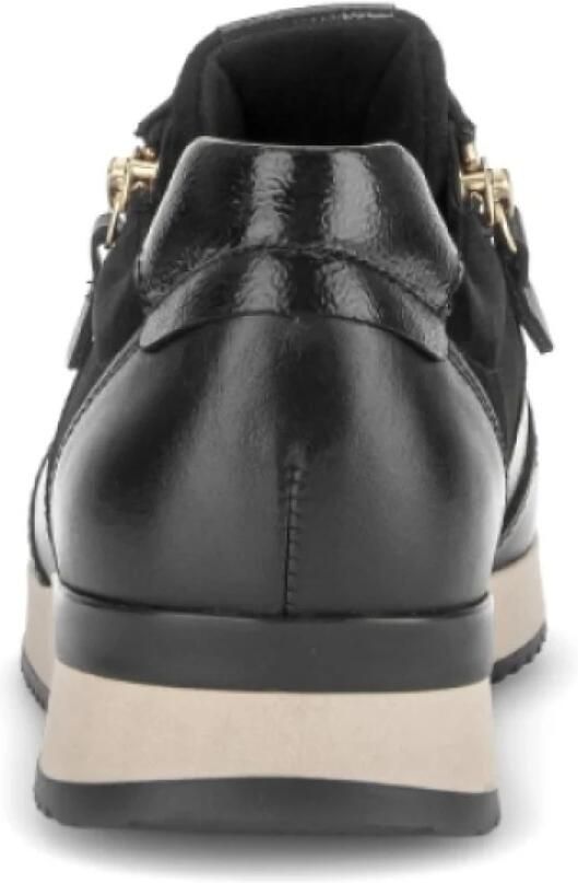 Gabor 6019.01.001 Sneakers Zwart Leer en Suede Dames Zwart - Foto 5